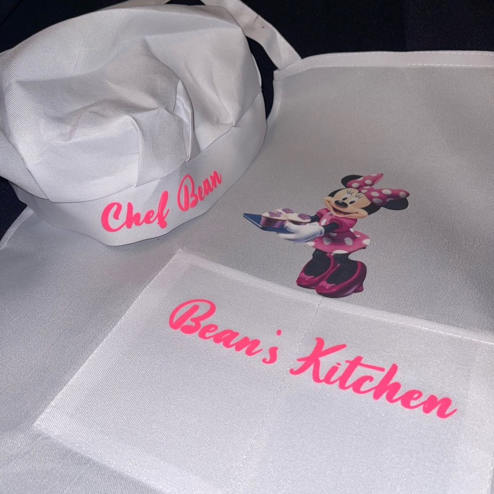 Custom kids CHEF HAT & APRON